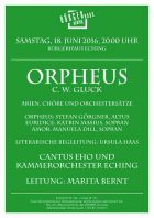 Buergerhaus Eching Plakat Orpheus
